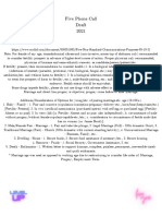 Five Phone Calls Draft Continued From: Five-Non-Standard-Communications-Purposes-05!18!21 (Date: 07022021)