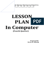 Lesson Plan in Computer: (Fourth Quarter)