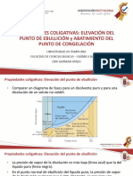 Propiedades Coligativas Elevación Punto de Ebullición