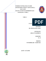 Arias S. Wladimir M. 5B Tarea 2 Evaluación