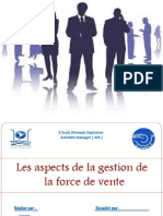 Les Aspects de La Gestion de La Force de Vente