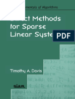 Direct Methods For Sparse Linear Systems by Timothy A. Davis