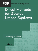 Direct Methods For Sparse Linear Systems by Timothy A. Davis