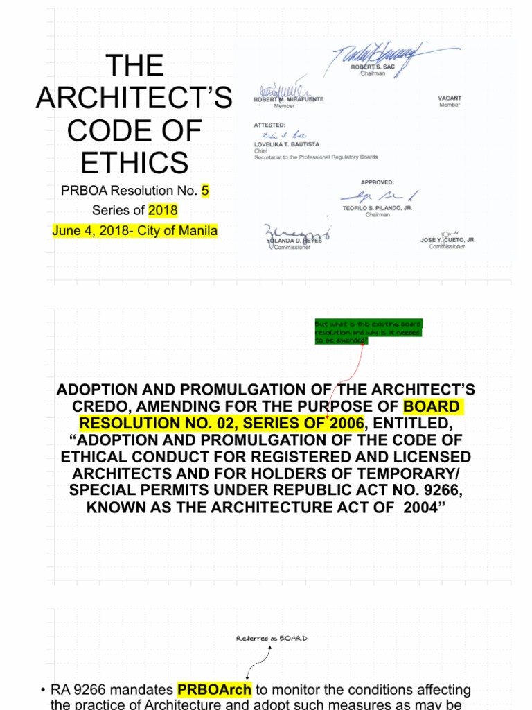 Week 1 DISCUSSION - Architects Code of Ethics2-Combined | PDF ...