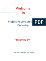 Welcome To: Project Report On Music Exclusive