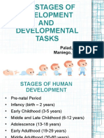 The Stages of Development AND Developmental Tasks: Palad, Michael Maniego, Dorothy