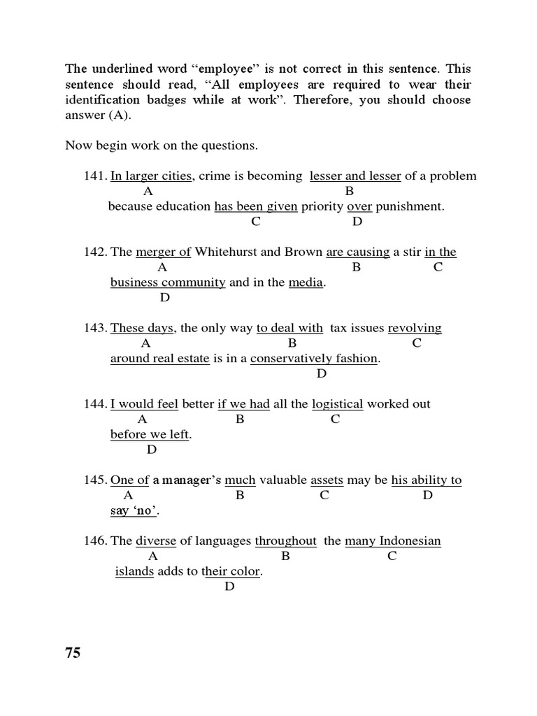 Document Title for Grammar Correction Exercise PDF Economies Business