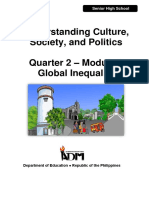 Understanding Culture, Society, and Politics Quarter 2 - Module 5 Global Inequality