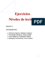 Ejercicios Niveles de Lectura