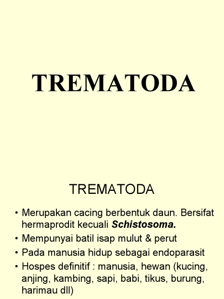 TREMATODA | PDF