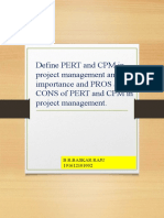 Define PERT and CPM in Project Management and Its Importance and PROS and Cons of Pert and CPM in Project Management