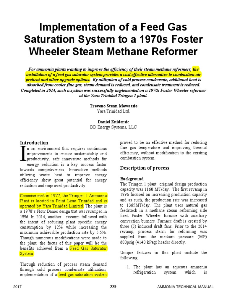 REFORMER Upgrades To Convection Section & Radiant Section at TRINGEN 1