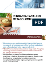 Pengantar Analisis Metabolomik