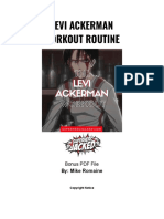 Levi Ackerman Workout Routine PDF