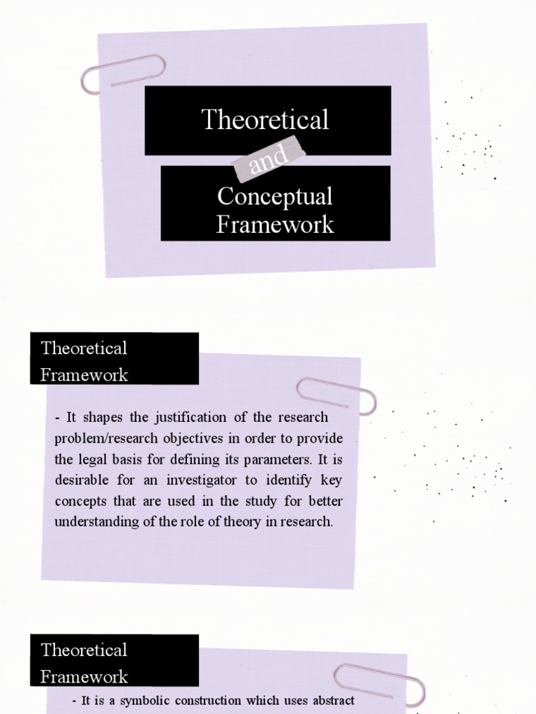 Theoretical and Conceptual Framework | PDF | Level Of Measurement | Theory