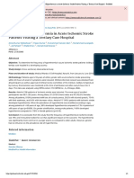 (Frequency of Hyperthermia in Acute Ischemic Stroke Patients Visiting A Tertiary Care Hospital - PubMed