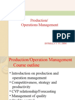 Production/ Operations Management: Estrella Y. Yu, DBM