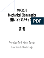 Mechanical Biomimetics: 機械バイオミメティクス 第 Associate Prof. Hiroto Tanaka