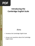 Introducing The Cambridge English Scale