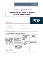 GUIA Y RUBRICA FORO DE DEBATE Y ARGUMENTACION - DERECHO PENAL 3