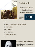 Seminário III: Retrato Do Brasil Ensaio Sobre A Tristeza Brasileira