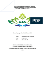 Penerapan Strategi/Model Pembelajaran PBL Terhadap Kemampuan Penalaran Matematis Dan Pemecahan Masalah Siswa SMA Pada Budaya Sunda