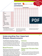 Track Your Important Dialysis Measurements: Lending Support