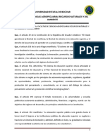 Reglamento de la Unidad de Titulación de la Facultad de Ciencias Agropecuarias Recursos Naturales y del Ambiente de la Universidad Estatal de Bolívar