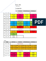 Grade 11 - TVL: First Semester Time Monday Tuesday Wednesday Thursday