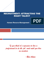 Recruitment: Attracting The Right Talent: Human Resurce Management