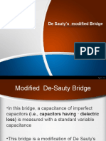 De Sauty's Modified Bridge