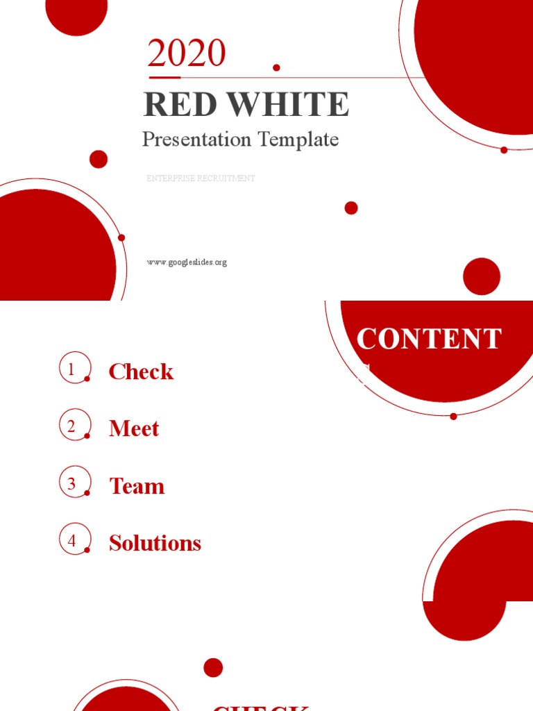 Red White Presentation Template | PDF | Microsoft Power Point | Computing