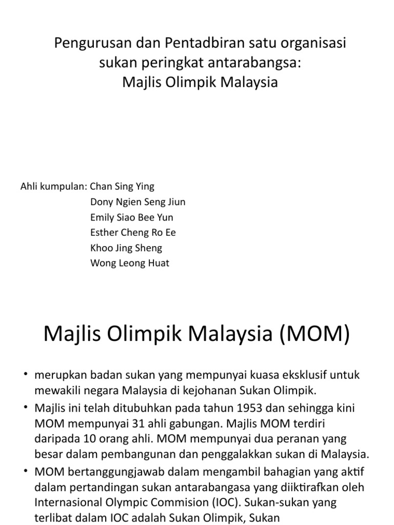 Majlis olimpik malaysia