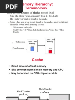 Improving and Measuring Cache Performance