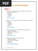 Java Quiz Solutions-1