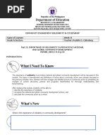 What I Need To Know: Department of Education