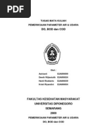 Download Pemeriksaan Parameter Air amp Udara DoBod Cod by paper2paper SN51404543 doc pdf