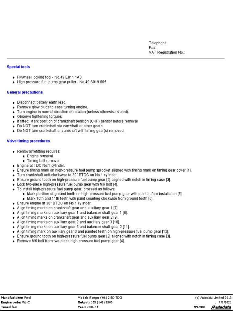 Gear 2011 2.5 | PDF | Gear | Pump