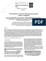 Determination of The Best Quail Eggs Using Simple Additive Weighting