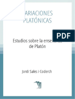 Sales - Variaciones Platónicas. Estudios Sobre La Enseñanza de Platón