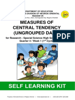 Measures of Central Tendency (Ungrouped Data)