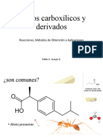 Acidos Carboxílicos y Derivados - Reacciones