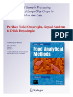 Estimation of Sample Processing Uncertainty of Large-Size Crops in Pesticide Residue Analysis