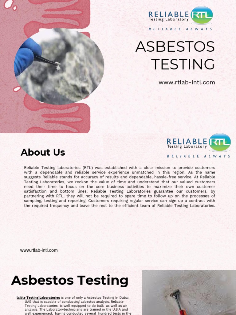Asbestos Testing Services in Dubai | PDF