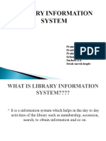 LIBRARY INFORMATION SYSTEM