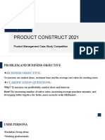 Product Construct 2021: Product Management Case Study Competition