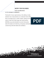 Mass Spectrometry For Polymers: Benefits and Analytical Considerations For MS Analysis of Polymers