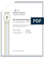 CertificateOfCompletion_Revit 2020_ Essential Training for MEP (Metric)