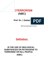 Bioterrorism: Prof. Dr. I. Dudani