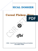 Technical Dossier: Cereal Flakes: Rice